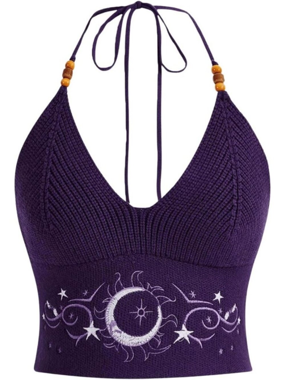 Y2K Halter Crop Top with Embroidery | Western Cowgirl Style Shirt for Women